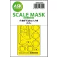 Art Scale Kit F-86F Sabre one-sided express fit mask for Airfix - pontos illeszkedésű egyoldalas kabinmaszk