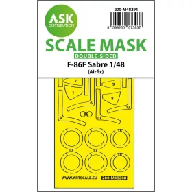   Art Scale Kit F-86F Sabre double-sided express fit mask for Airfix - pontos illeszkedésű kétoldalas kabinmaszk
