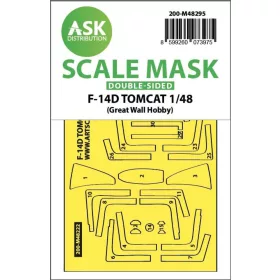   Art Scale Kit F-14D Tomcat double-sided express fit mask for Great Wall Hobby - pontos illeszkedésű kétoldalas kabinmaszk