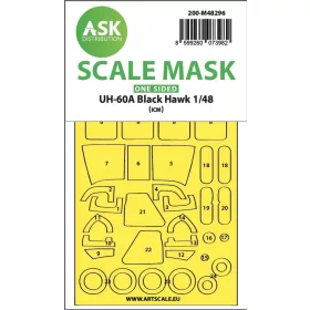   Art Scale Kit UH-60A Black Hawk one-sided express fit mask for ICM - pontos illeszkedésű egyoldalas kabinmaszk