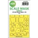 Art Scale Kit UH-60A Black Hawk one-sided express fit mask for ICM - pontos illeszkedésű egyoldalas kabinmaszk