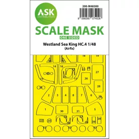   Art Scale Kit Westland Sea King HC.4 one-sided express fit mask for Airfix - pontos illeszkedésű egyoldalas kabinmaszk