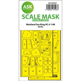   Art Scale Kit Westland Sea King HC.4 double-sided express fit mask for Airfix - pontos illeszkedésű kétoldalas kabinmaszk