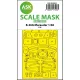 Art Scale Kit B-26G Marauder one-sided express fit mask for ICM - pontos illeszkedésű egyoldalas kabinmaszk
