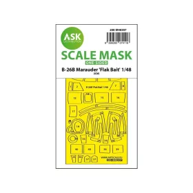  Art Scale Kit B-26B Marauder Flak Bait one-sided express fit mask for ICM - pontos illeszkedésű egyoldalas kabinmaszk