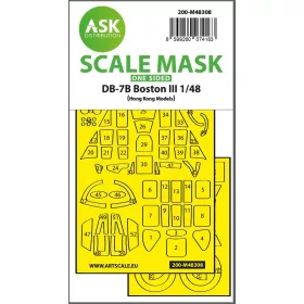   Art Scale Kit DB-7B Boston III one-sided express fit mask for HK Models - pontos illeszkedésű egyoldalas kabinmaszk
