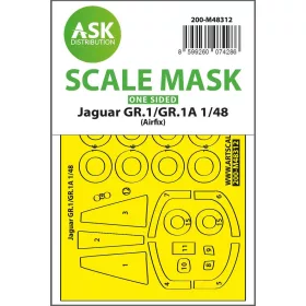   Art Scale Kit Jaguar GR.1/GR.1A one-sided express fit mask for Airfix - pontos illeszkedésű egyoldalas kabinmaszk