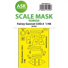   Art Scale Kit Fairey Gannet COD.4 – pontos illeszkedésű, öntapadó egyoldalas kabinmaszk