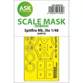   Art Scale Kit Spitfire Mk.IXe one-sided express fit mask for Airfix - pontos illeszkedésű egyoldalas kabinmaszk