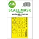 Art Scale Kit Spitfire Mk.IXe one-sided express fit mask for Airfix - pontos illeszkedésű egyoldalas kabinmaszk