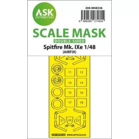   Art Scale Kit Spitfire Mk.IXe double-sided express fit mask for Airfix - pontos illeszkedésű kétoldalas kabinmaszk