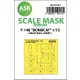 Art Scale Kit F-14B Bombcat outside  painting mask for Great Wall Hobby - külső kabinmaszk
