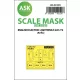 Art Scale Kit EE Lightning F.2A one-sided painting mask for Airfix - egyoldalas kabinmaszk