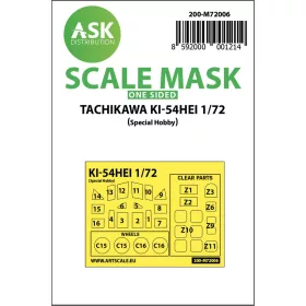   Art Scale Kit Tachikawa Ki-54HEI one-sided painting mask for Special Hobby - egyoldalas kabinmaszk