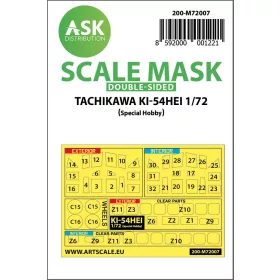   Art Scale Kit Tachikawa Ki-54HEI double-sided painting mask for Special Hobby - kétoldalas kabinmaszk