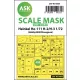 Art Scale Kit Heinkel He 111H-2/H-3 one-sided painting mask for Hasegawa / Hobby2000 - egyoldalas kabinmaszk