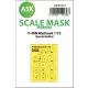 Art Scale Kit P-40 N Warhawk one-sided painting mask for Special Hobby - egyoldalas kabinmaszk