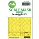 Art Scale Kit Avro Vulcan B.2 one-sided painting mask for Airfix - egyoldalas kabinmaszk