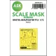 Art Scale Kit Bristol Beaufighter TF.X one-sided painting mask for Airfix - egyoldalas kabinmaszk