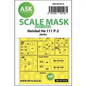   Art Scale Kit Heinkel He 111P-2 one-sided for Airfix - egyoldalas kabinmaszk