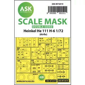   Art Scale Kit Heinkel He 111 H-6 double-sided for Airfix - kétoldalas kabinmaszk