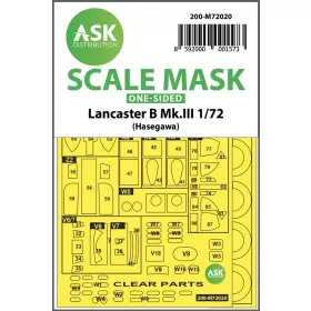   Art Scale Kit Lancaster B Mk.III one-sided for Hasegawa - egyoldalas kabinmaszk