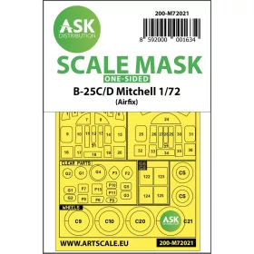   Art Scale Kit B-25C/D Mitchell one-sided for Airfix - egyoldalas kabinmaszk