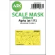 Art Scale Kit Alpha Jet one-sided painting mask - egyoldalas kabinmaszk