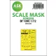 Art Scale Kit Bf 109E one-sided painting mask for AZ Model - egyoldalas kabinmaszk