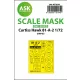 Art Scale Kit Curtiss Hawk 81-A-2 one-sided painting mask for Airfix - egyoldalas kabinmaszk