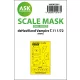 Art Scale Kit deHavilland Vampire T.11 one-sided painting mask for Airfix - egyoldalas kabinmaszk