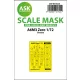 Art Scale Kit A6M3 Zero one-sided painting mask for Tamiya - egyoldalas kabinmaszk