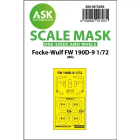   Art Scale Kit Focke-Wulf Fw 190D-9 one-sided painting mask for IBG - egyoldalas kabinmaszk