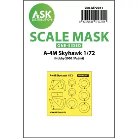   Art Scale Kit A-4M Skyhawk one-sided painting mask for Hobby2000 / Fujimi - egyoldalas kabinmaszk