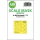 Art Scale Kit A-4M Skyhawk one-sided painting mask for Hobby2000 / Fujimi - egyoldalas kabinmaszk