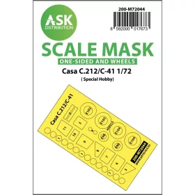   Art Scale Kit Casa C.212/C-41 one-sided painting mask for Special Hobby - egyoldalas kabinmaszk