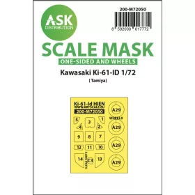  Art Scale Kit Kawasaki Ki-61-ID one-sided express mask for Tamiya - pontos illeszkedésű egyoldalas kabinmaszk