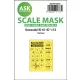 Art Scale Kit Kawasaki Ki-61-ID one-sided express mask for Tamiya - pontos illeszkedésű egyoldalas kabinmaszk