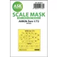 Art Scale Kit A6M2b Zero one-sided painting express mask for Tamiya - pontos illeszkedésű egyoldalas kabinmaszk