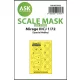 Art Scale Kit Mirage IIICJ one-sided painting express mask for Special Hobby - pontos illeszkedésű egyoldalas kabinmaszk