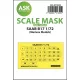 Art Scale Kit SAAB B17 one-sided painting express mask for Marivox - pontos illeszkedésű egyoldalas kabinmaszk