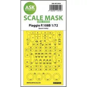   Art Scale Kit Piaggio P.108B one-sided painting express mask for Special Hobby - pontos illeszkedésű egyoldalas kabinmaszk