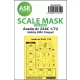 Art Scale Kit Arado Ar 234C one-sided painting express mask for Hobby2000 / Dragon - pontos illeszkedésű egyoldalas kabinmaszk