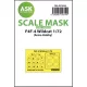 Art Scale Kit F4F-4 Wildcat one-sided painting express mask for Arma Hobby - pontos illeszkedésű egyoldalas kabinmaszk
