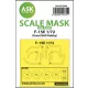 Art Scale Kit F-15E one-sided painting express mask for Great Wall Hobby - pontos illeszkedésű egyoldalas kabinmaszk
