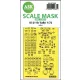 Art Scale Kit Ki-21lb Sally one-sided pre-cuttet mask for ICM - egyoldalas kabinmaszk