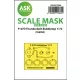 Art Scale Kit P-47D Thunderbolt Bubbletop one-sided express mask for Tamiya - pontos illeszkedésű egyoldalas kabinmaszk