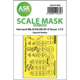   Art Scale Kit Harvard Mk.II/IIA/IIB/AT-6 Texan – pontos illeszkedésű egyoldalas kabinmaszk