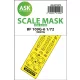 Art Scale Kit Bf 109G-6 one-sided express fit mask for Tamiya - pontos illeszkedésű egyoldalas kabinmaszk