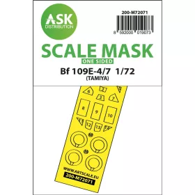   Art Scale Kit Bf 109E-4/7 one-sided express fit mask for Tamiya - pontos illeszkedésű egyoldalas kabinmaszk